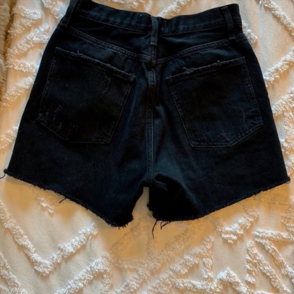 Agolde Black Dee Shorts - Picture 3 of 4